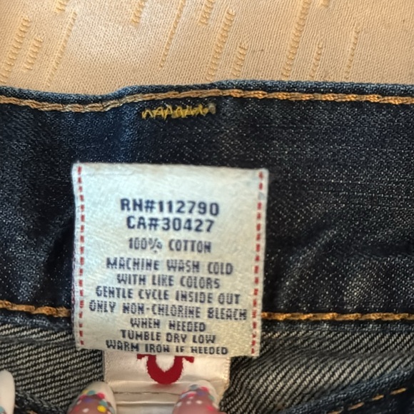 TRUE RELIGION Men’s Bootcut Blue Jeans, size 34 - Picture 10 of 10